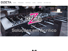 Tablet Screenshot of dzetadesign.com.br